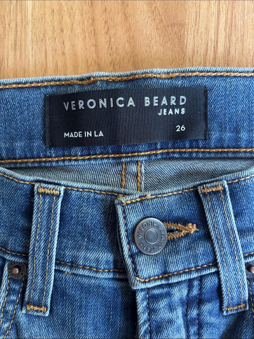 VERONICA BEARD Debbie Skinny High Rise Medium Wash Size 26